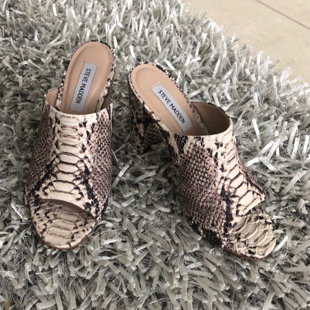 Steve Madden Snakeprint Heels - image 1